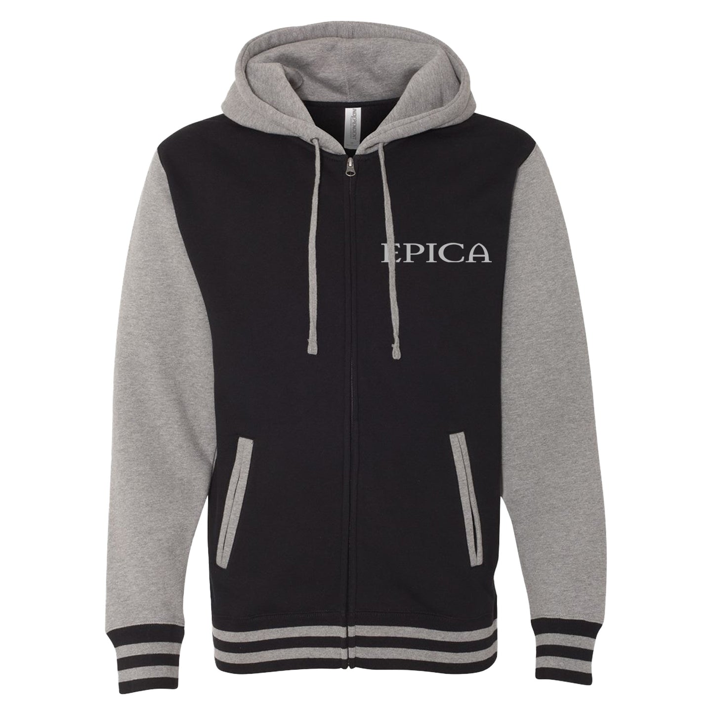E LOGO VARSITY ZIP-UP